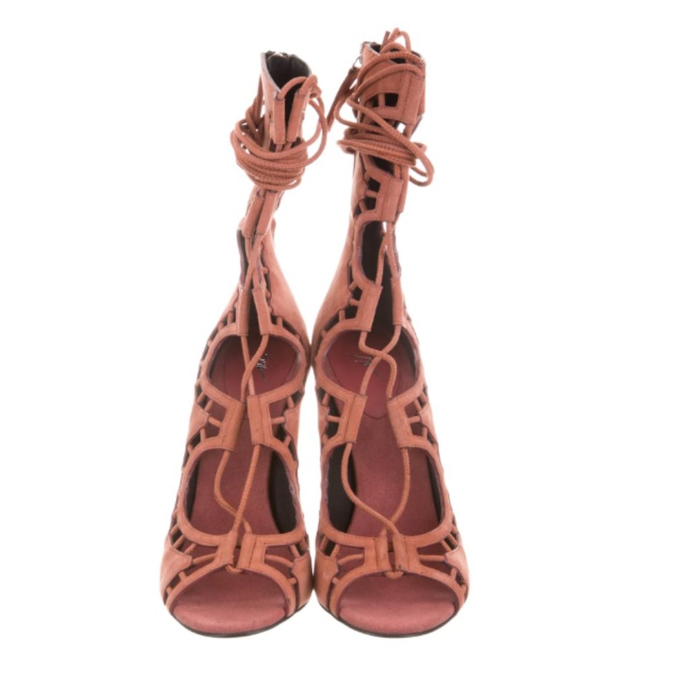 GIUSEPPE ZANOTTI Lace-Up Cutout Sandals